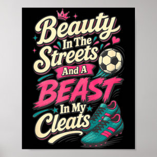 Poster Cravo de chuteira de futebol das ruas beleza