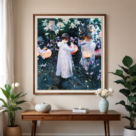 Poster Cravo, Lírio, Lírio, Rosa, Sargent