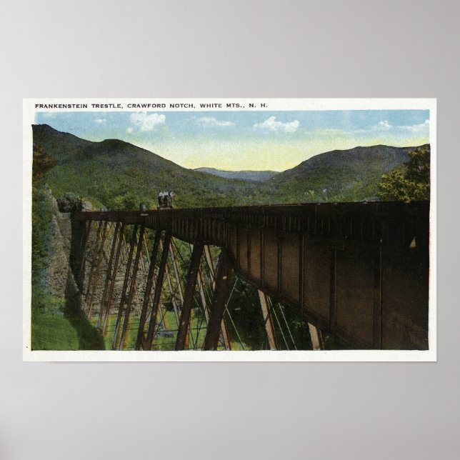 Poster Crawford Notch View de Frankenstein Trestle (Frente)
