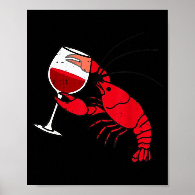 Poster Crayfish Boil Party Funny Crawfish Lobster Seafood (Frente)