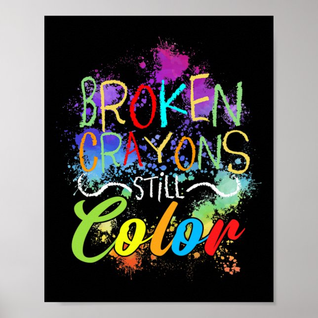 Poster Crayons ainda tem problemas de saúde mental com au (Frente)