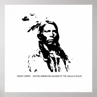 Poster Crazy Horse Native American Leader