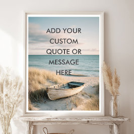 Poster Create Your Own Motivational Quote - Coastal Rowbo