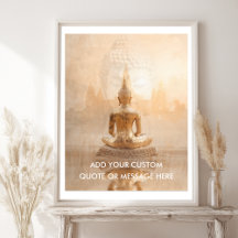 Create Your Own Motivational Quote - Golden Buddha