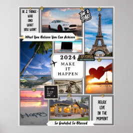 Poster Create Your Own Vision Board Goal Manifesting 
