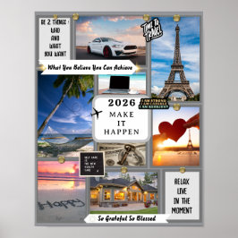 Poster Create Your Own Vision Board Goal Manifesting 2026