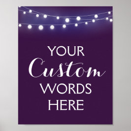 Poster Create your own WEdding/party  sign