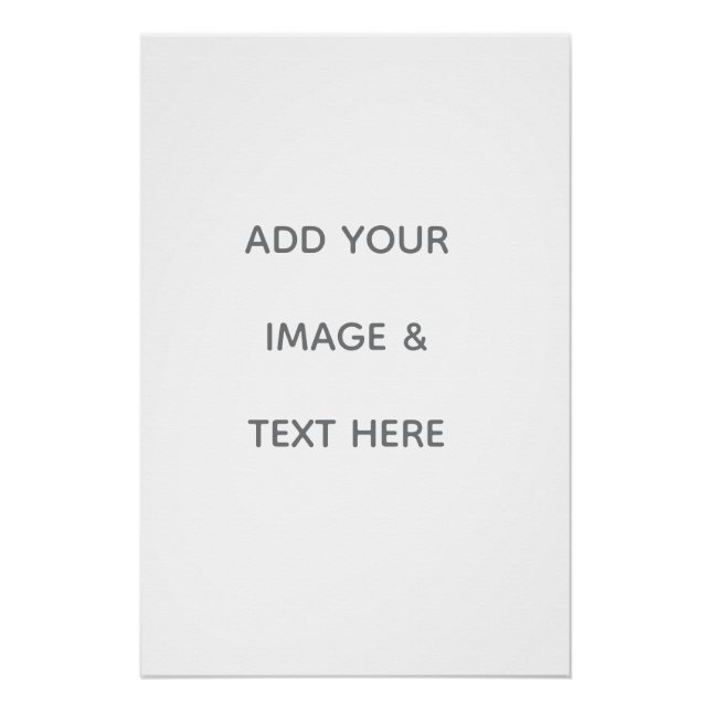 Pôster Create Your Own white  (Frente)