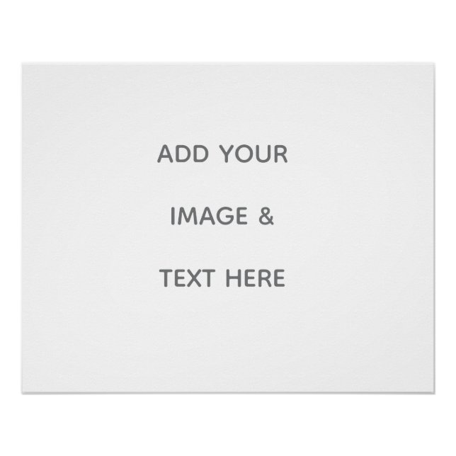 Pôster Create Your Own white  (Frente)