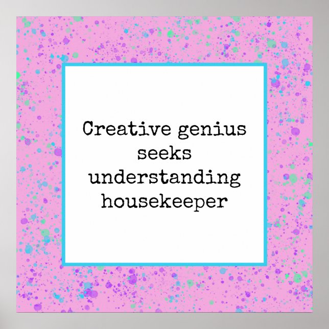 Poster Creative Genius busca entender o agregado (Frente)
