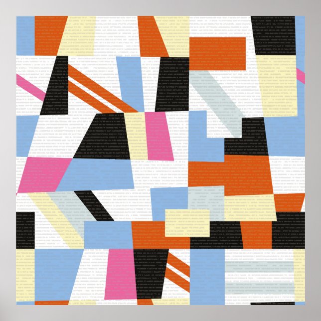 Poster Creative geometric shapes, length pattern design (Frente)