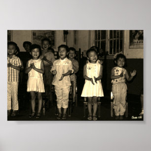 Poster Creche Vintage China Changsha