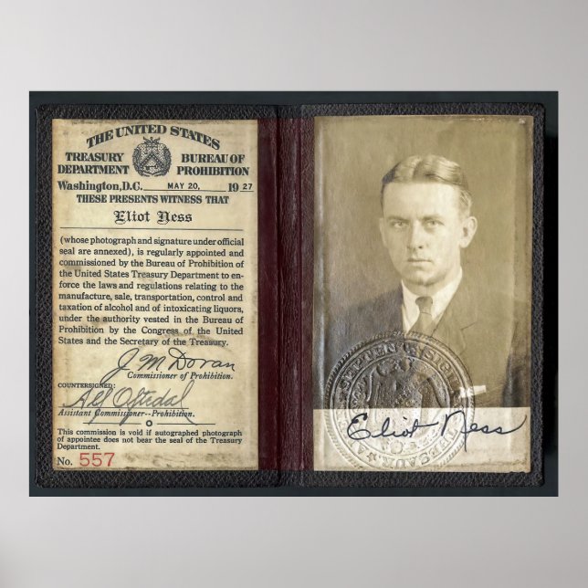 POSTER CREDENCIAIS DE NEGÓCIOS ELIOTOS DO AGENTE DE PROIB (Frente)