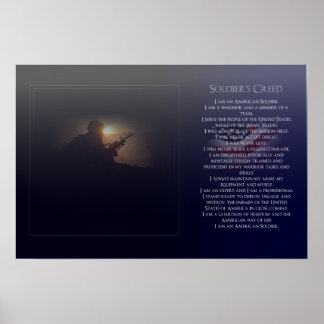 Poster Credo do Soldado