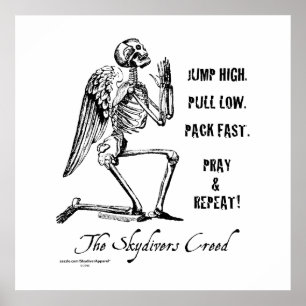 Pôster Credo dos Skydivers