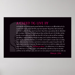 Pôster Creed to Live By