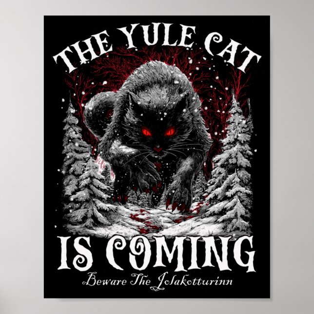 Poster Creepmas The Yule Cat Is Coming Be Ware Of Jolakot (Frente)