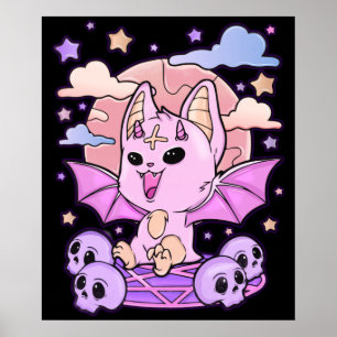 Poster Creepy Kawaii Chibi Horror Cute Creepy Gótico