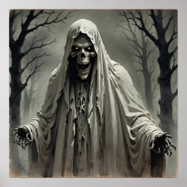 Poster Creepy Skeleton Man