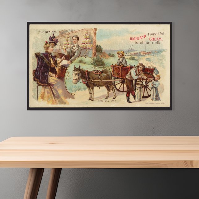 Pôster Creme Vintage em Highland Evaporada (Criador carregado)