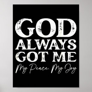 Poster Crença Cristã Inspiradora Qu Deus Sempre Me Tem