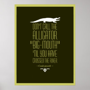 Poster Creole Proverb