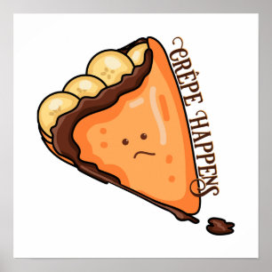 Poster Crêpe Acontece Comida