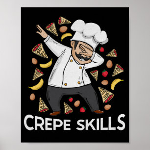 Poster Crepe Chef Crepes Lover Gift Men Crepe