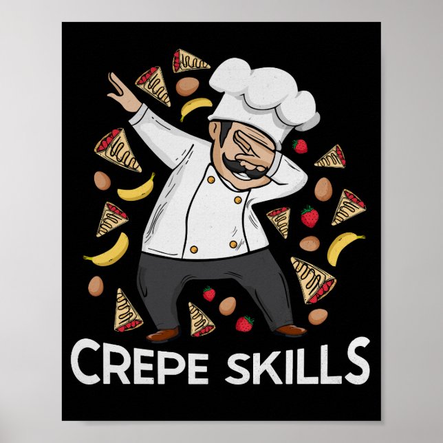 Poster Crepe Chef Crepes Lover Gift Men Crepe (Frente)