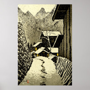 Poster Crepúsculo em Minakami Kasamatsu Shiro 1958