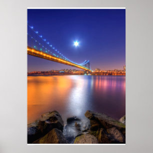 Poster Crepúsculo, George Washington BridgePalisades, NJ