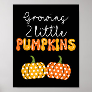 Poster Crescendo Dois Pequenos Pumpkins Anunciando