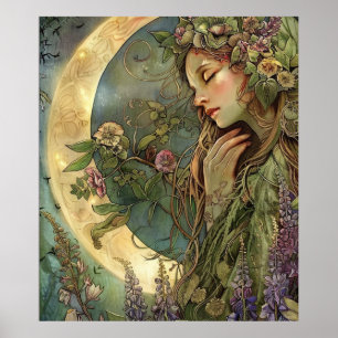 Poster Crescent Moon Ostara