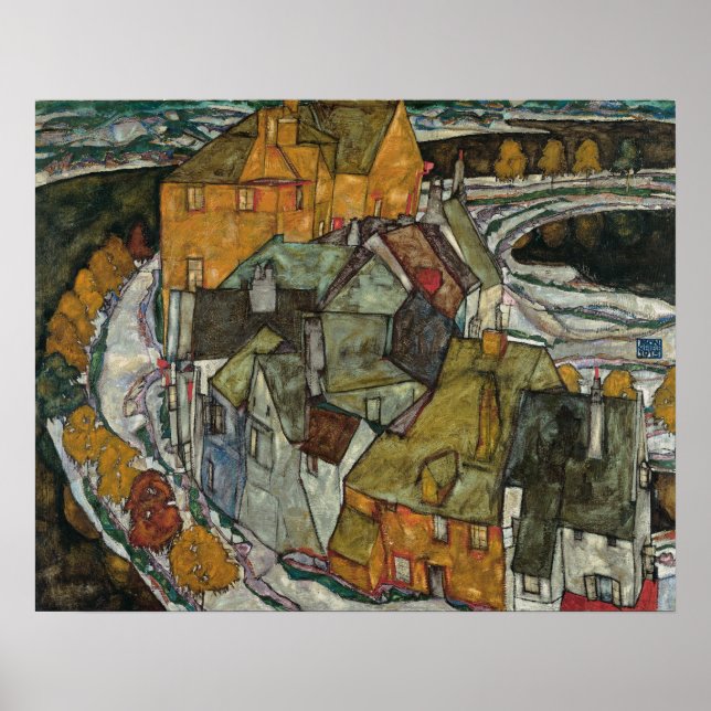 Pôster Crescente das Casas II, Cidade Insular por Egon Sc (Frente)