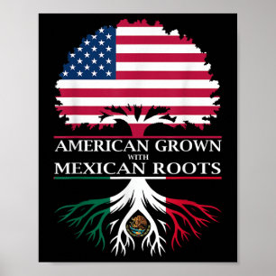 Poster Crescido Americano Com Raízes Mexicanas 