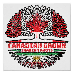 Pôster Crescido no Canadá, Raízes Iranianas – Leão e Sol