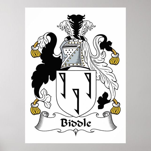 Pôster Crest da Família Biddle (Frente)