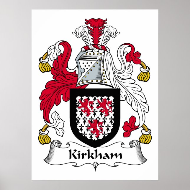 Pôster Crest da Família Kirkham (Frente)