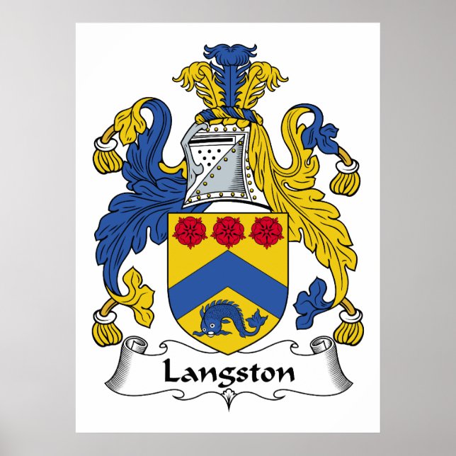 Poster Crest da Família Langston (Frente)