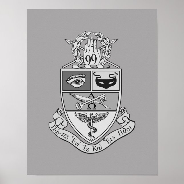 Poster Crest da Kappa Psi (Frente)