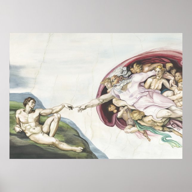 Pôster Criação de Adão (Frente)
