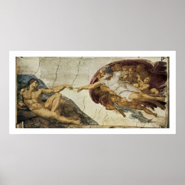 Pôster Criação de Adão (Frente)