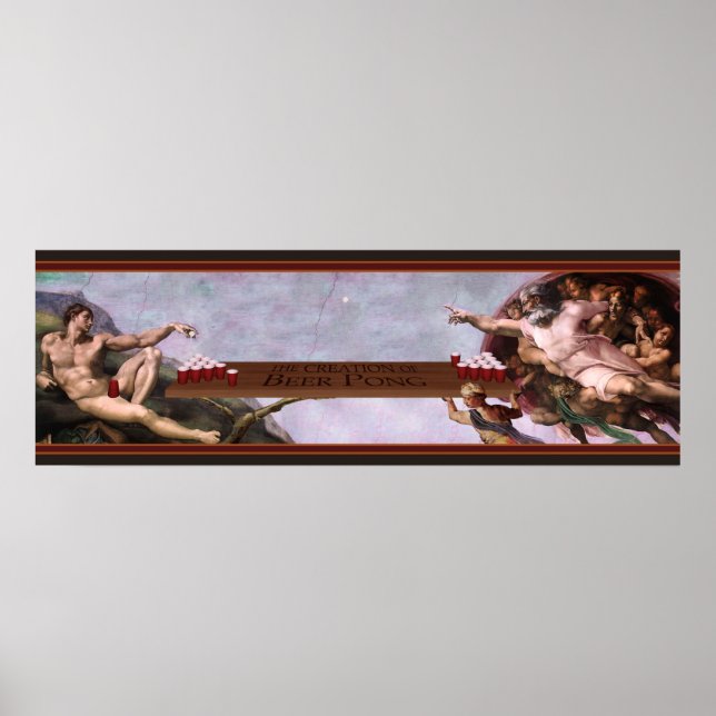 Pôster Criação de Beer Pong (Frente)