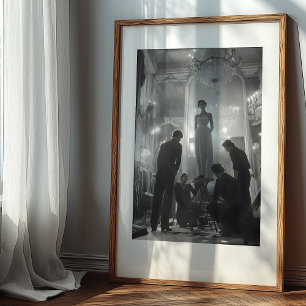 Poster Criação de Couture: Uma Cena Dramática de Ateliê