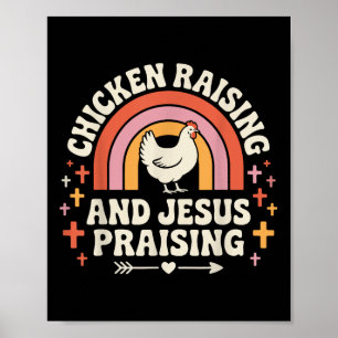 Poster Criação De Galinha E Louvação Por Jesus