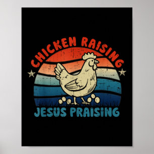 Poster Criação de Galinhas & Jesus Cristo