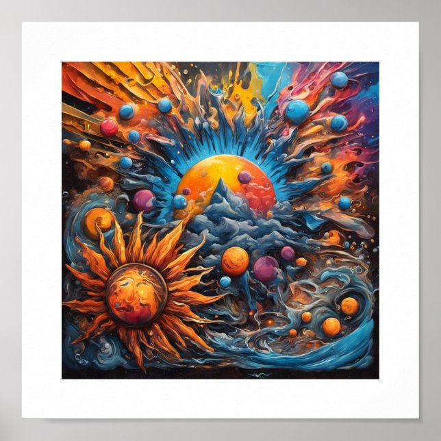 Poster Criação de Sistema Solar (Frente)