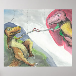 Pôster "Criação de T-Rex "