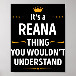 Poster Criação Tatuada - É Uma Coisa de Reana Que Você Nã
