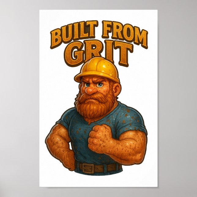 Poster Criada a partir da Grit - Arte de Parede 3D Imprim (Frente)